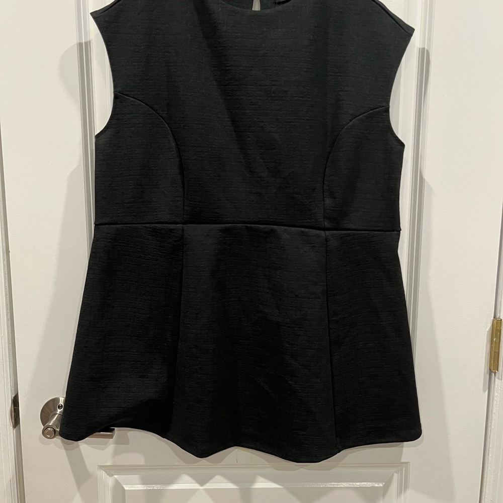 A Pea in the Pod Black Sleeveless Maternity Blouse